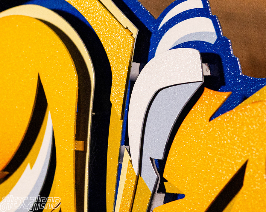 South Dakota State "JACKRABBIT" 3D Vintage Metal Wall Art