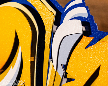 South Dakota State "JACKRABBIT" 3D Vintage Metal Wall Art