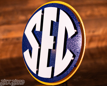Southeastern Conference "SEC" Logo  3D Vintage Metal Wall Art