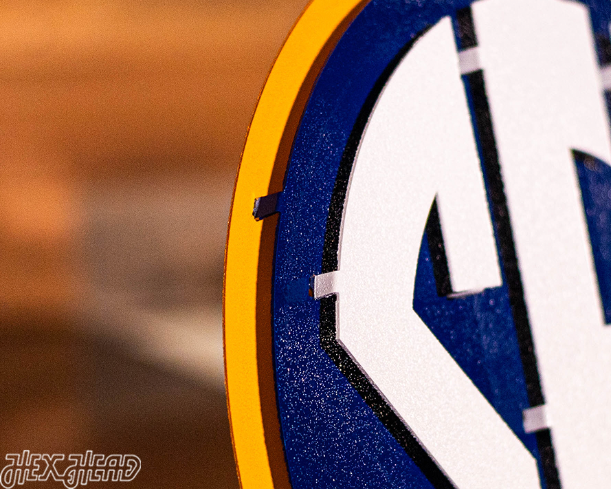Southeastern Conference "SEC" Logo  3D Vintage Metal Wall Art