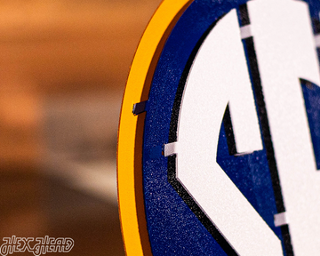 Southeastern Conference "SEC" Logo  3D Vintage Metal Wall Art