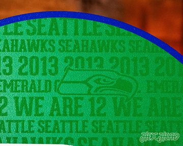 Seattle Seahawks CRAFT SERIES 3D Embossed Metal Wall Art