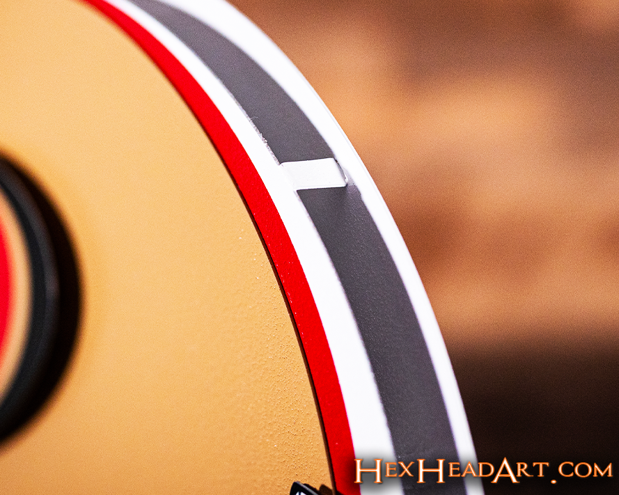 San Francisco 49ers BLITZ Collection - 8 Layer Helmet 3D Vintage Metal Wall Art