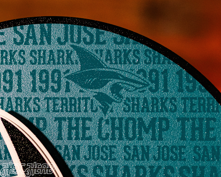 San Jose Sharks CRAFT SERIES 3D Embossed Metal Wall Art