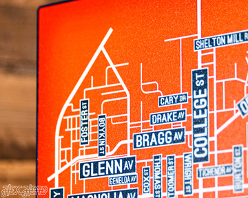 Auburn School Street Poster Single Layer Metal Wall Art