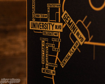 Orlando, Central Florida School Street Poster Single Layer Metal Wall Art