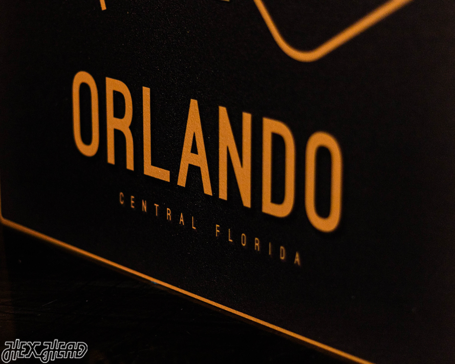 Orlando, Central Florida School Street Poster Single Layer Metal Wall Art