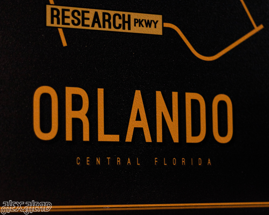 Orlando, Central Florida School Street Poster Single Layer Metal Wall Art