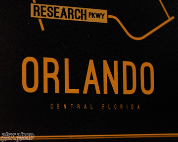 Orlando, Central Florida School Street Poster Single Layer Metal Wall Art