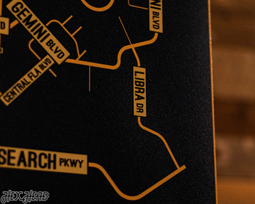 Orlando, Central Florida School Street Poster Single Layer Metal Wall Art