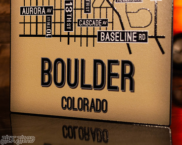 Boulder, Colorado School Street Poster Single Layer Metal Wall Art
