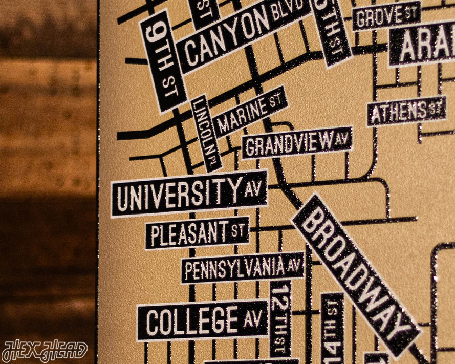 Boulder, Colorado School Street Poster Single Layer Metal Wall Art