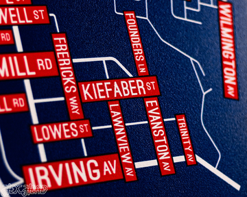 Dayton School Street Poster Single Layer Metal Wall Art