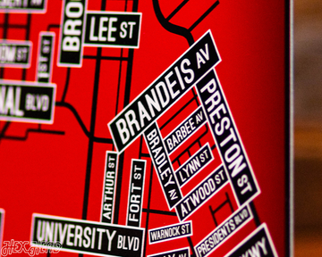 Louisville School Street Poster Single Layer Metal Wall Art