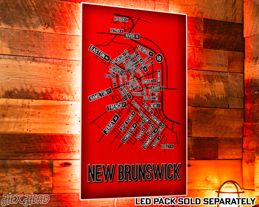 New Brunswick School Street Poster Single Layer Metal Wall Art