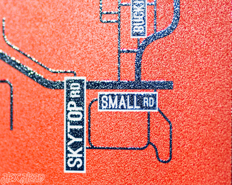 Syracuse School Street Poster Single Layer Metal Wall Art