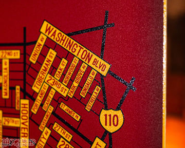 Los Angeles, University Park School Street Poster Single Layer Metal Wall Art