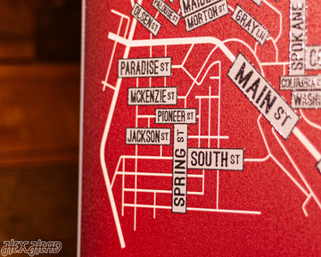 Pullman, Washington School Street Poster Single Layer Metal Wall Art