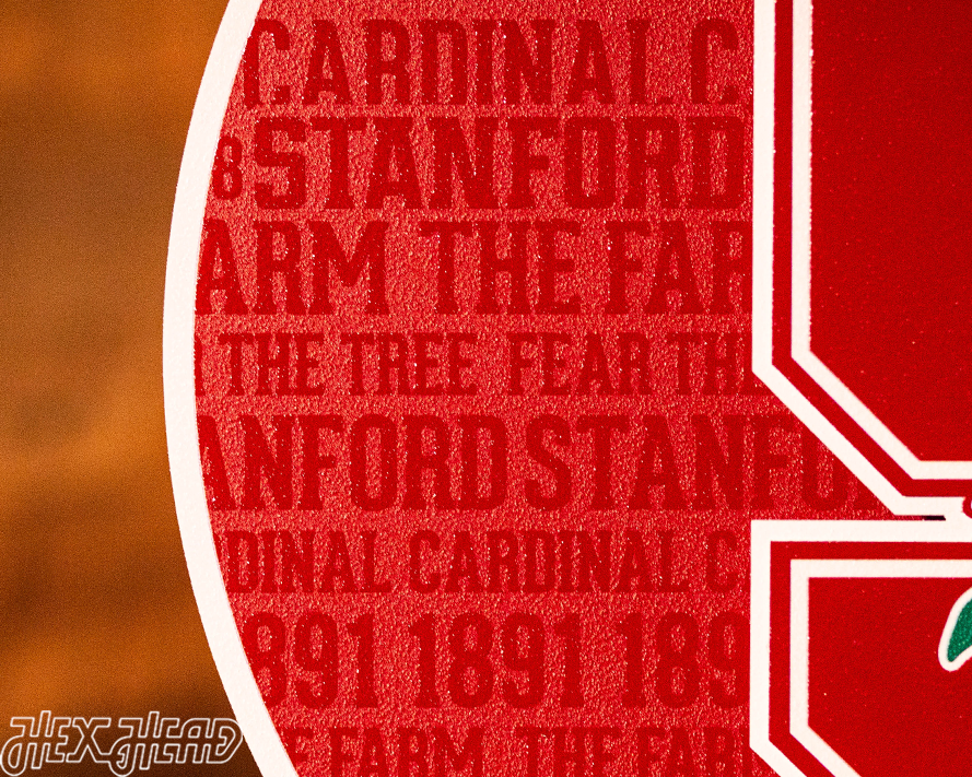 Stanford Cardinal CRAFT SERIES 3D Embossed Metal Wall Art