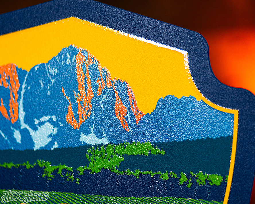 Idaho State Badge 3D Metal Wall Art