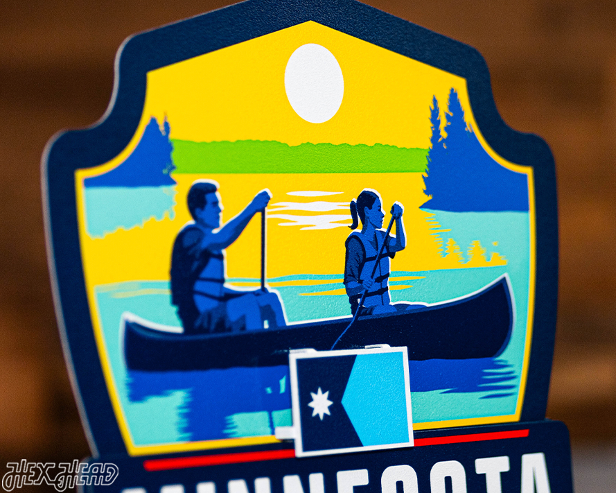 Minnesota State Badge 3D Metal Wall Art
