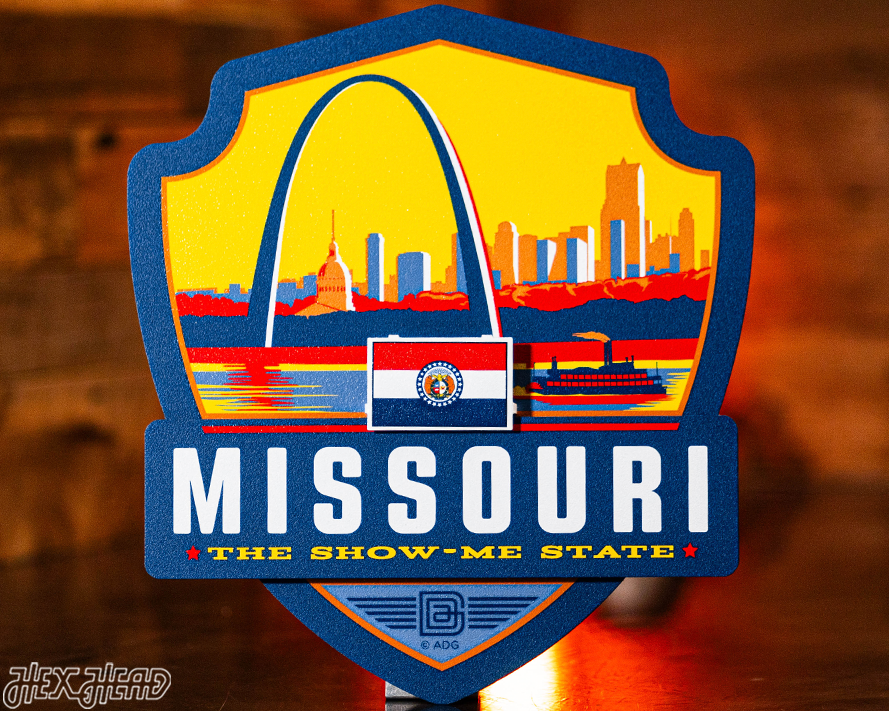 Missouri State Badge 3D Metal Wall Art