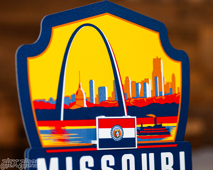 Missouri State Badge 3D Metal Wall Art