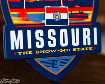 Missouri State Badge 3D Metal Wall Art