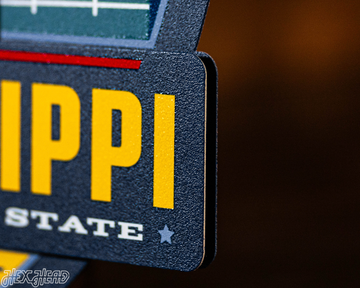 Mississippi State Badge 3D Metal Wall Art