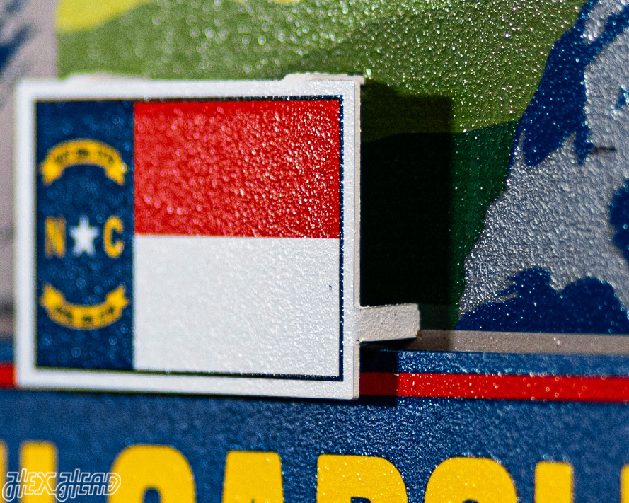North Carolina State Badge 3D Metal Wall Art
