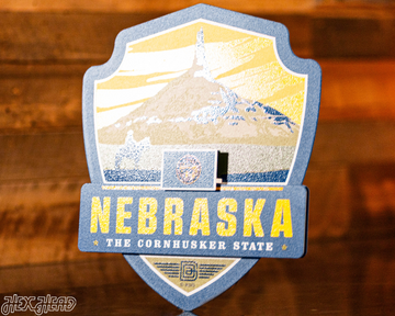 Nebraska State Badge 3D Metal Wall Art
