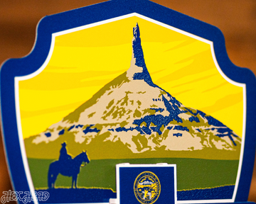 Nebraska State Badge 3D Metal Wall Art