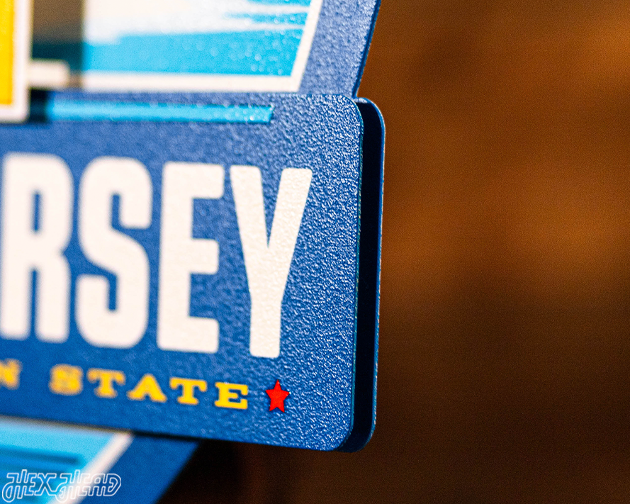 New Jersey Badge 3D Metal Wall Art