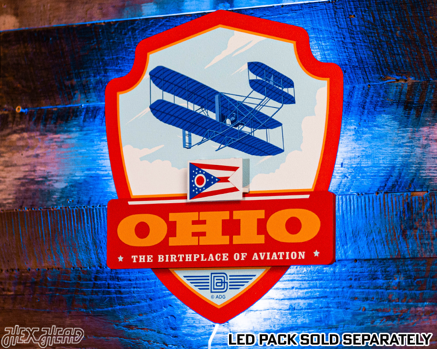 Ohio State Badge 3D Metal Wall Art
