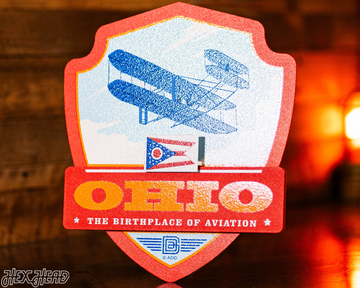 Ohio State Badge 3D Metal Wall Art