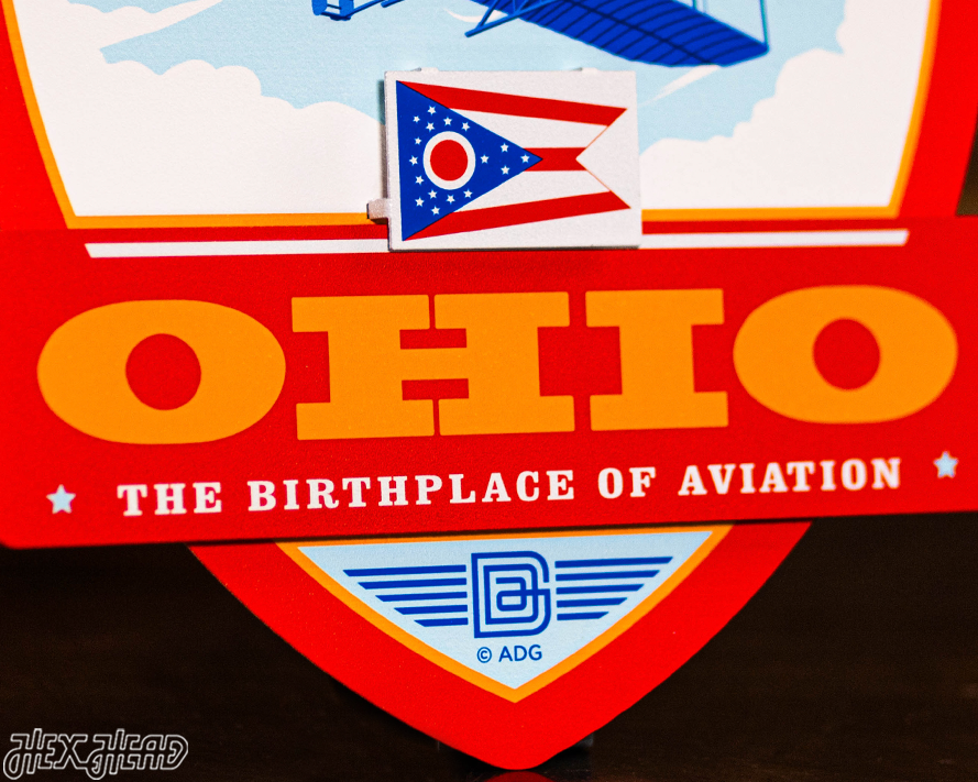 Ohio State Badge 3D Metal Wall Art