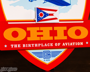 Ohio State Badge 3D Metal Wall Art