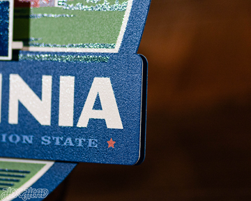 Virginia State Badge 3D Metal Wall Art