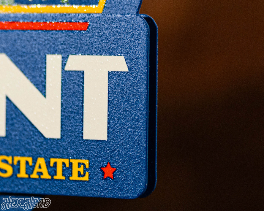 Vermont State Badge 3D Metal Wall Art