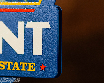 Vermont State Badge 3D Metal Wall Art
