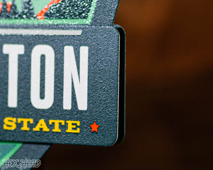 Washington State Badge 3D Metal Wall Art