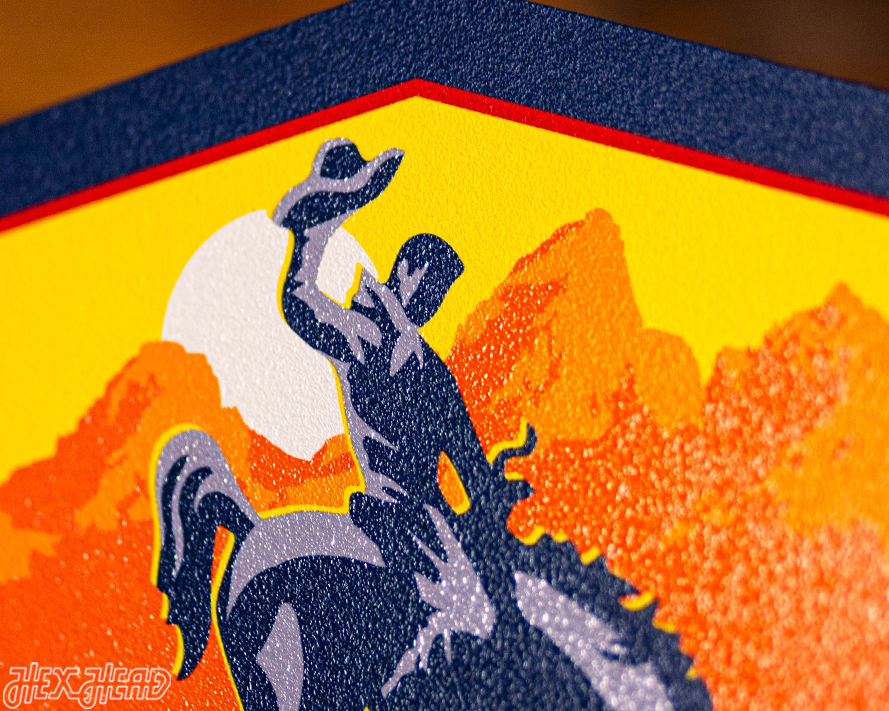 Wyoming State Badge 3D Metal Wall Art