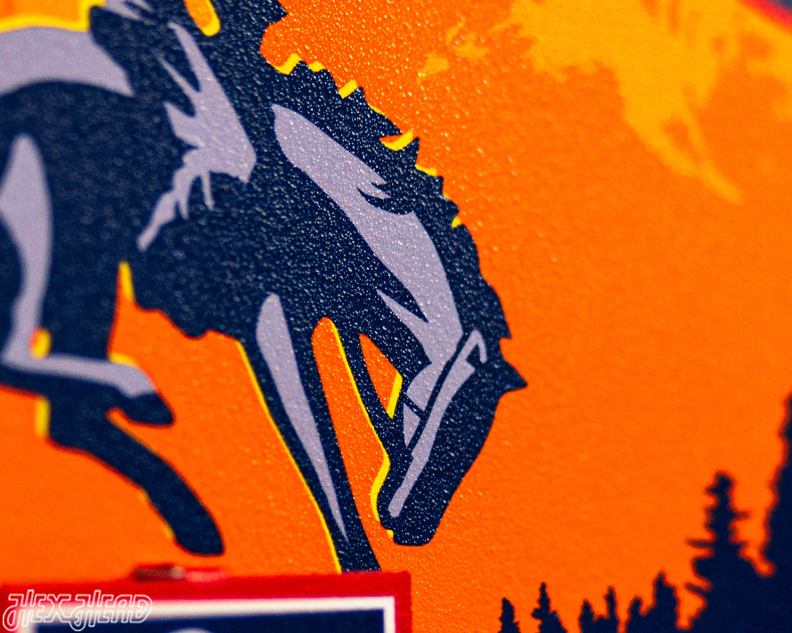 Wyoming State Badge 3D Metal Wall Art