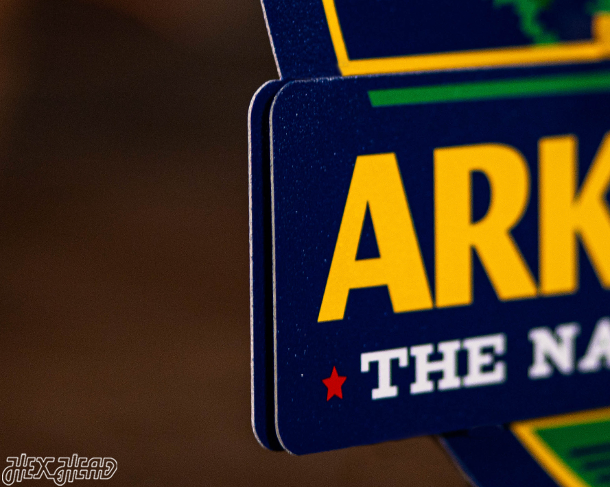 Arkansas State Badge 3D Metal Wall Art