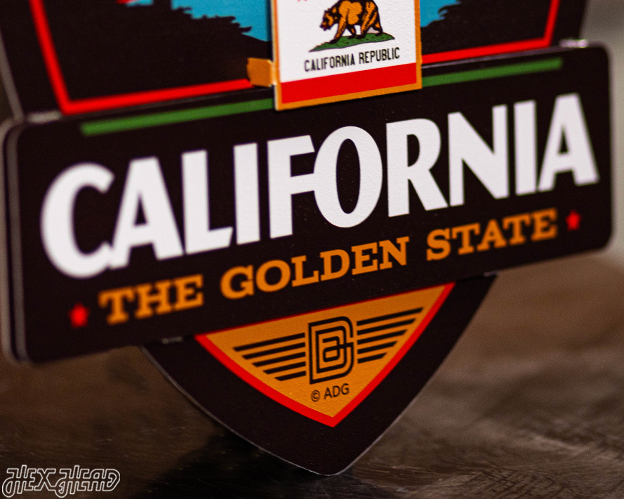 California State Badge 3D Metal Wall Art