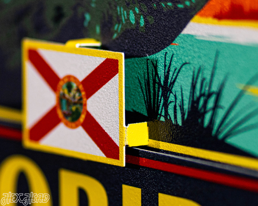 Florida State Badge 3D Metal Wall Art