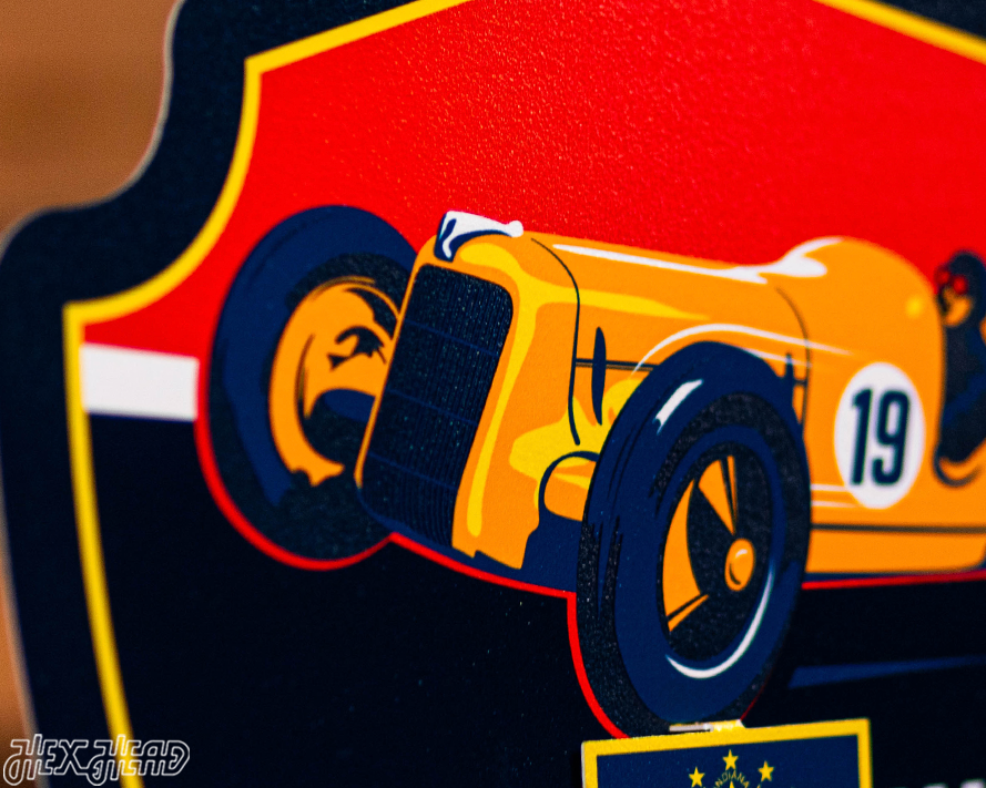 Indiana State Badge 3D Metal Wall Art