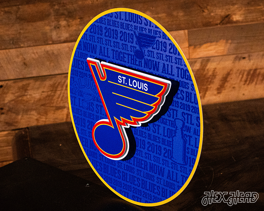 St. Louis Blues CRAFT SERIES 3D Embossed Metal Wall Art