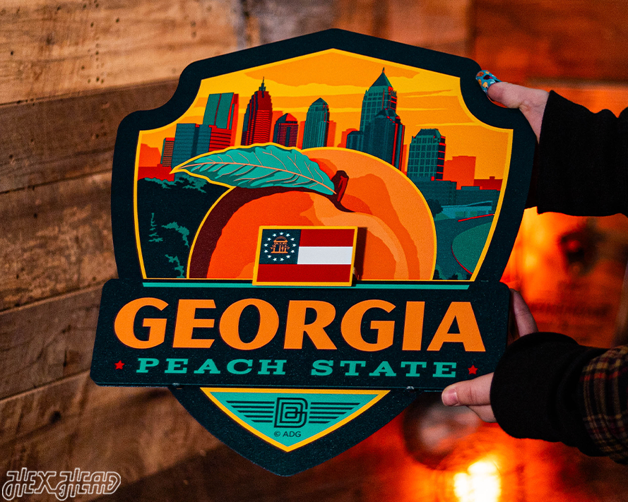 Georgia State Badge 3D Metal Wall Art