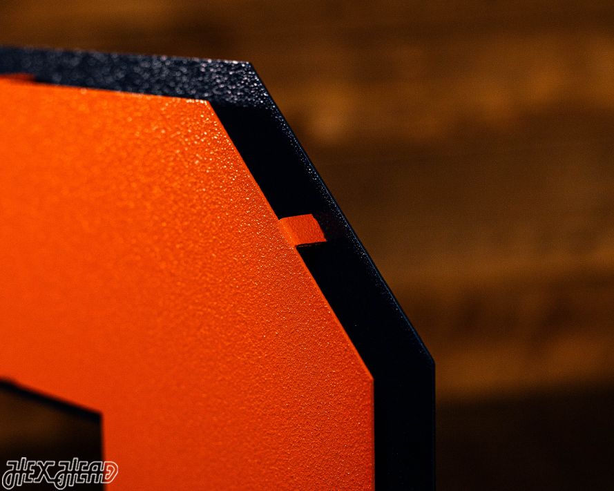 Syracuse Orange "S" 3D Vintage Metal Wall Art